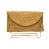 Shiny Gold Mail Clutch